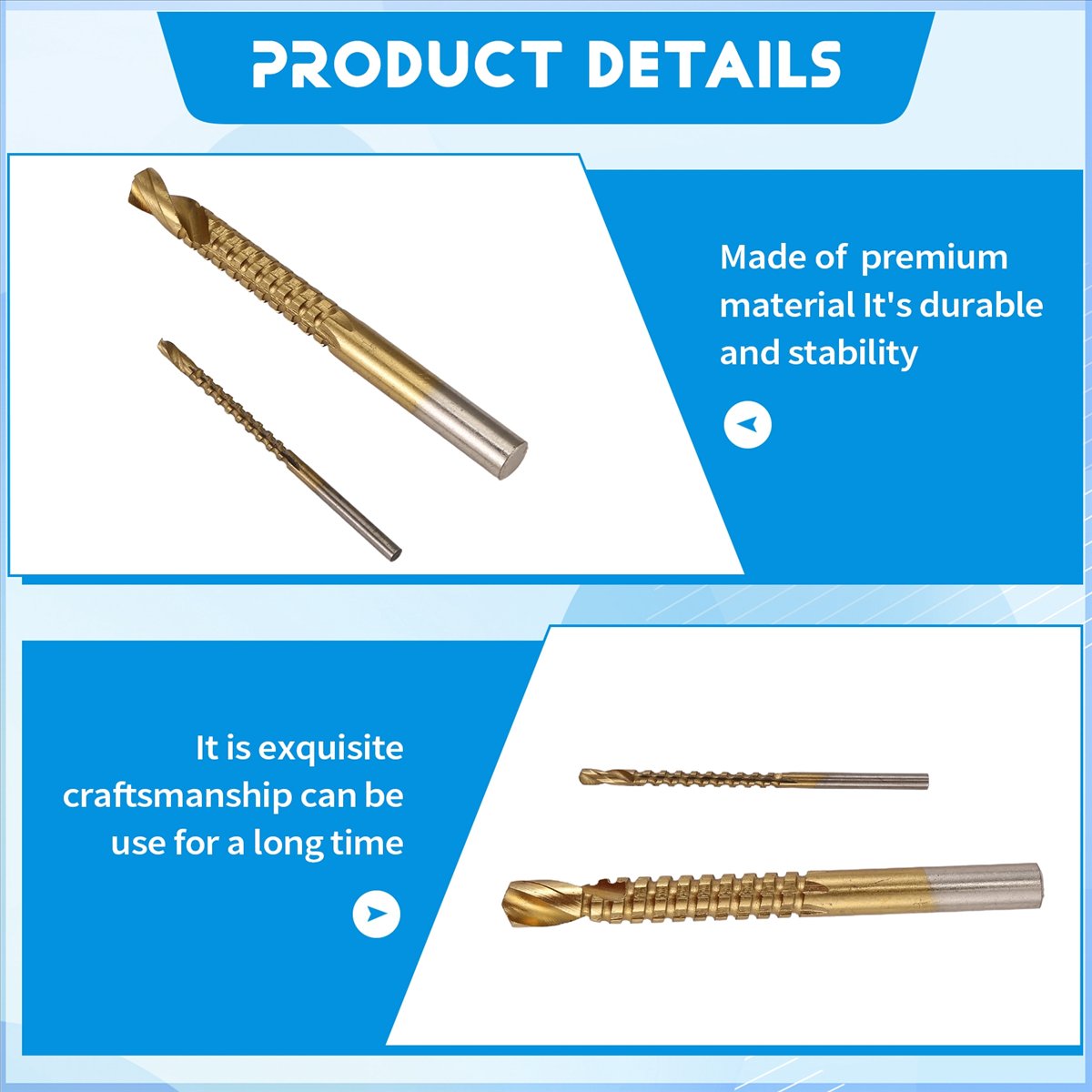 Hacksaw - A77K 6Pcs Titanium Drill Saw Bit