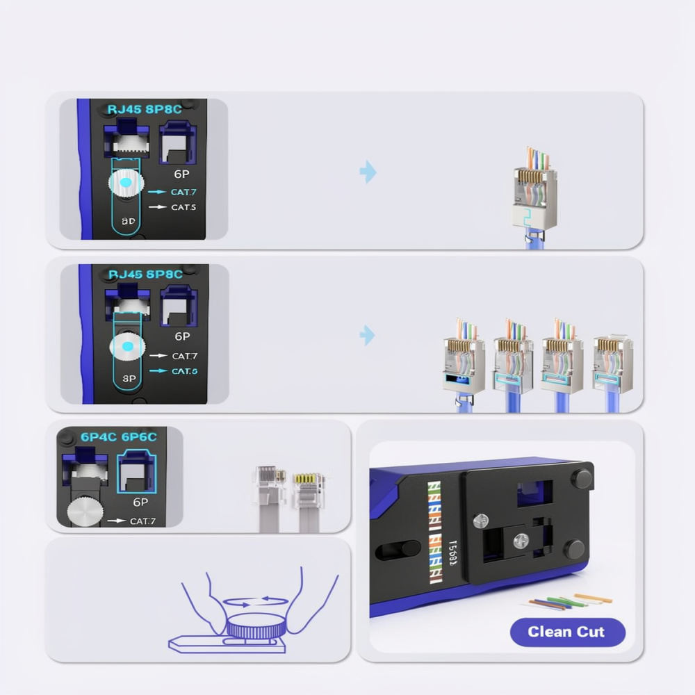 Heavy Duty Ethernet Crimping T - Tool Set 评论和价格
